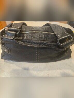 Cole Haan Classic Black Leather  Shoulder Bag